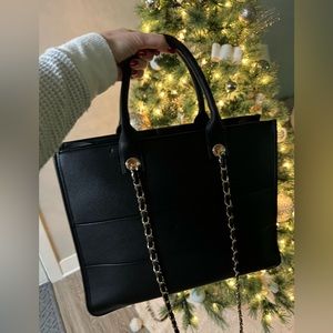 Abbot Lyon Black/Gold Icon City Tote Bag